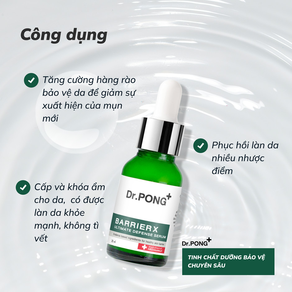 Serum cấp ẩm bảo vệ chuyên sâu Dr.PONG BarrierX Ultimate Defense 20ml