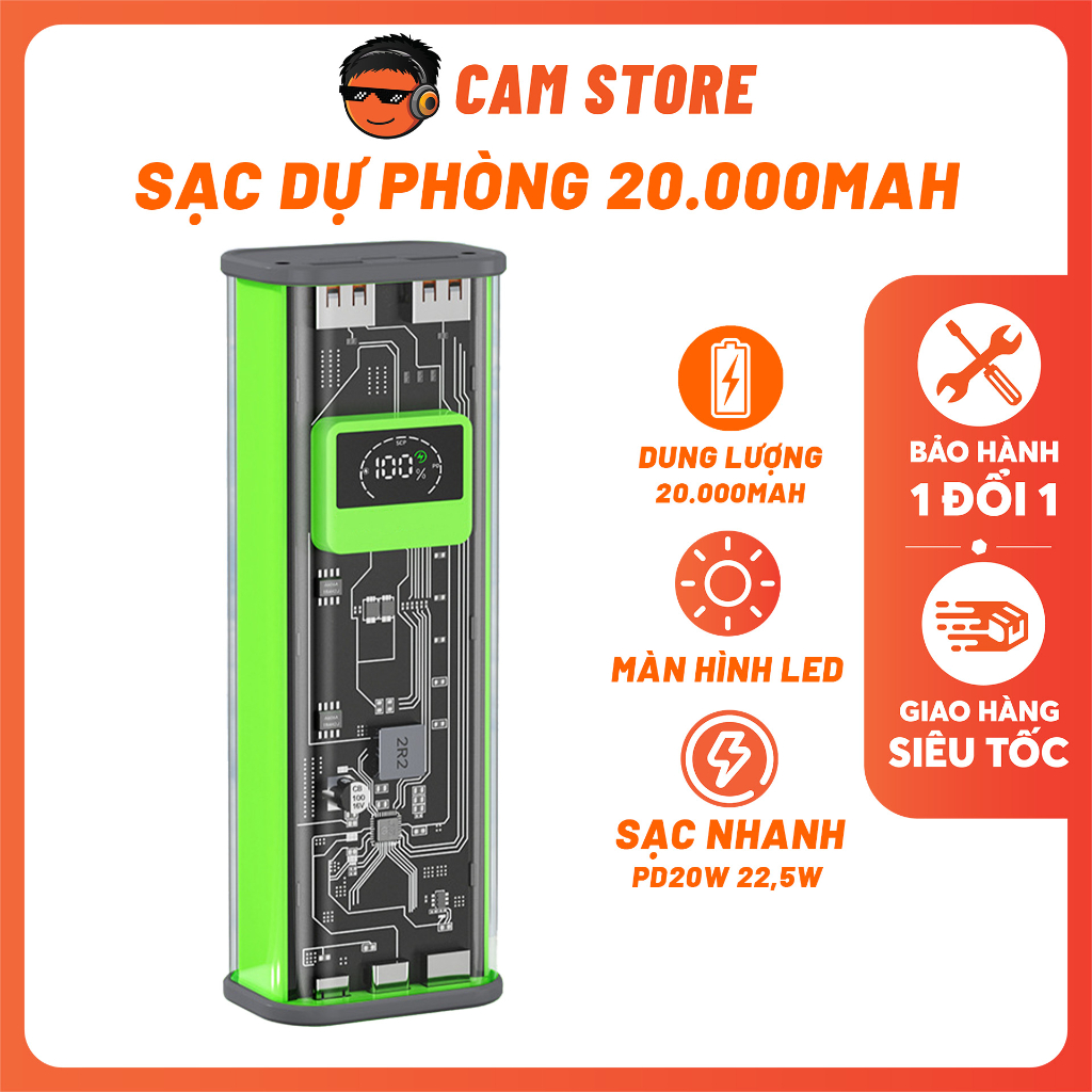 Sạc Dự Phòng REMAX RPP-689 20.000mAh - PD20W, 22.5W Hỗ Trợ Sạc VOOC, MiTurbo