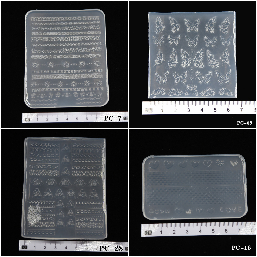 Khuôn silicon charm 3d nổi nhiều mẫu xinh
