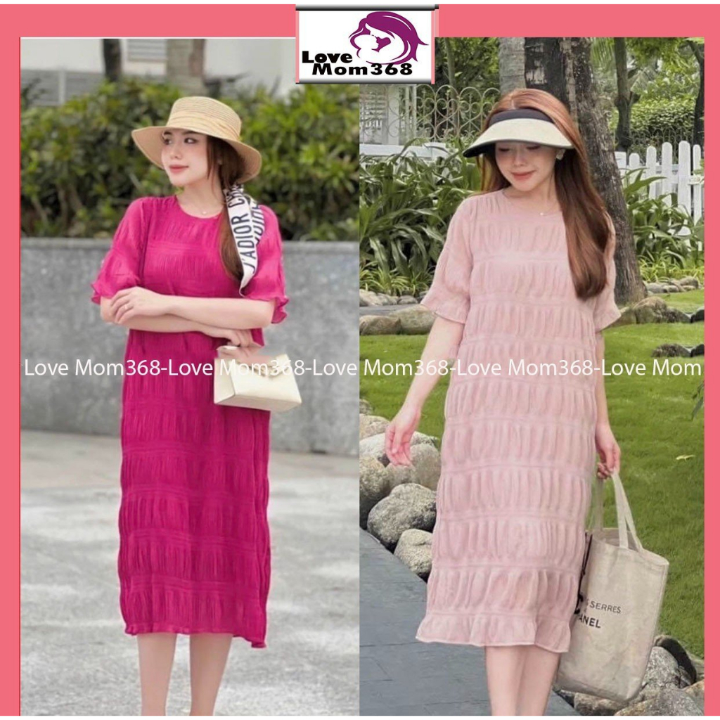 Váy Bầu Đẹp Sang Chảnh. Đầm Bầu Mùa Hè Thiết Kế Công Sở Dự Tiệc Dáng Suông Xinh Xắn Lịch Sự HN355 Love Mom368