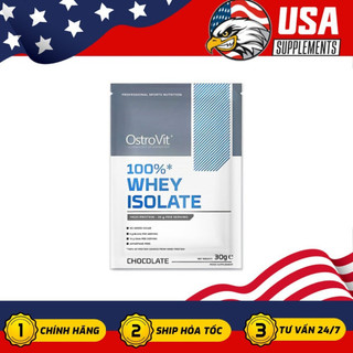Gói Sample Dùng Thử Ostrovit Whey Protein Isolate giúp phục hồi cơ sau tập luyện 30g