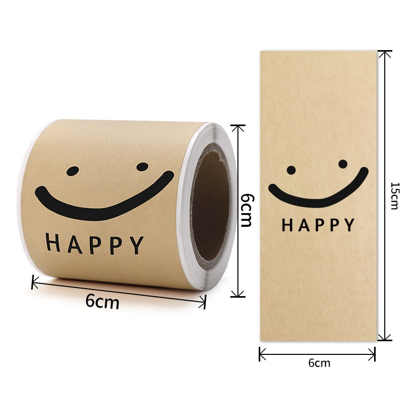 Tem cảm ơn, tem niêm phong hộp hàng, nhãn dán gói hàng đáng yêu