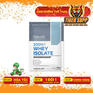 Gói Sample Dùng Thử Ostrovit Whey Protein Isolate - lượng protein cao Lượng carbohydrate và chất béo thấp -30g