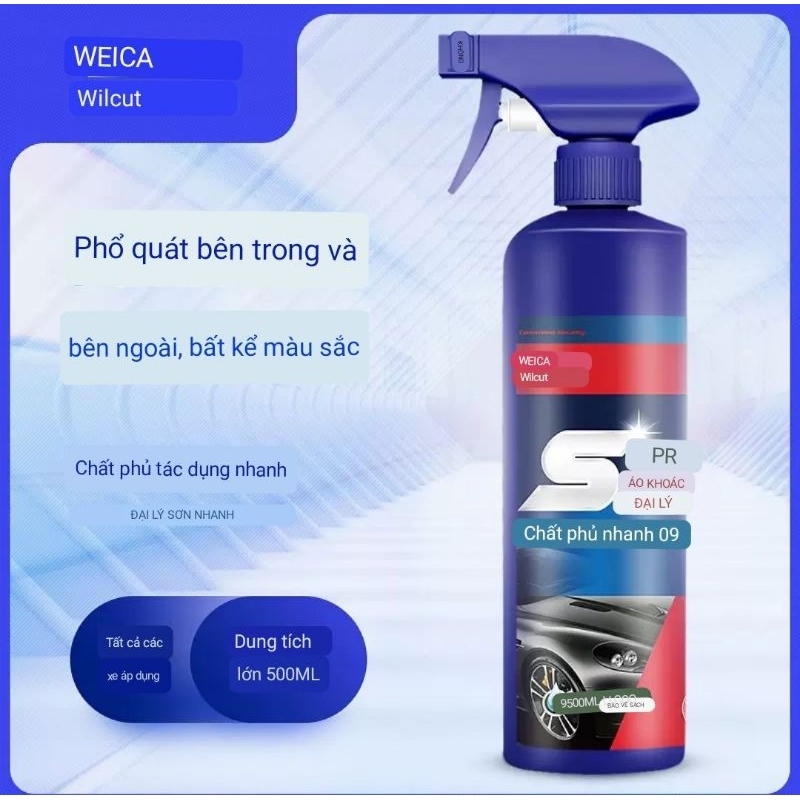 Nano chất phủ sơn xe xi mạ kính pha lê làm sáng xịt chất lỏng sáp xe ôtô chống trầy xe tiếp liệu làm sạch xe ô tô