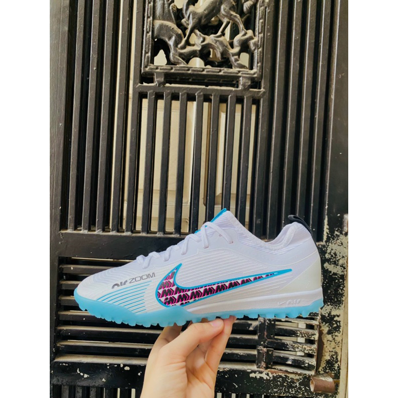 Giày Bóng Đá Vapor 15 Trắng Xanh.