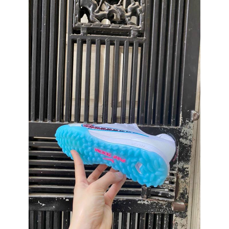 Giày Bóng Đá Vapor 15 Trắng Xanh.