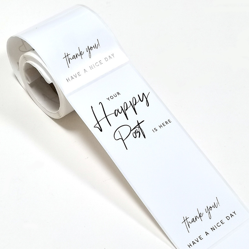 Tem cảm ơn, tem niêm phong hộp hàng, nhãn dán gói hàng đáng yêu