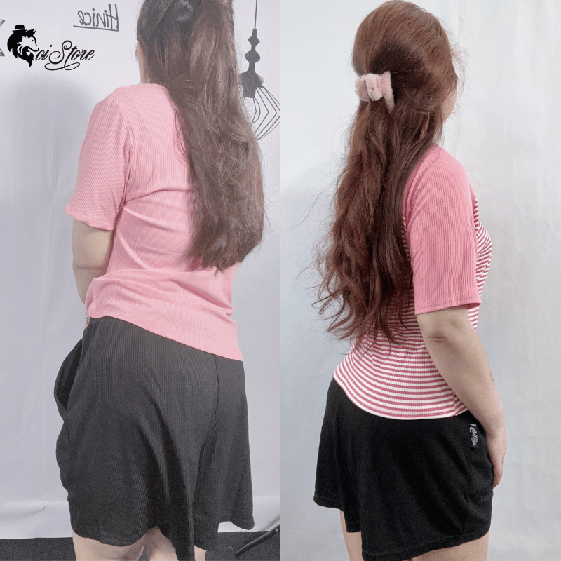 40-100kg Quần Short đùi Nữ thun gân tăm Bigsize (mã 13)