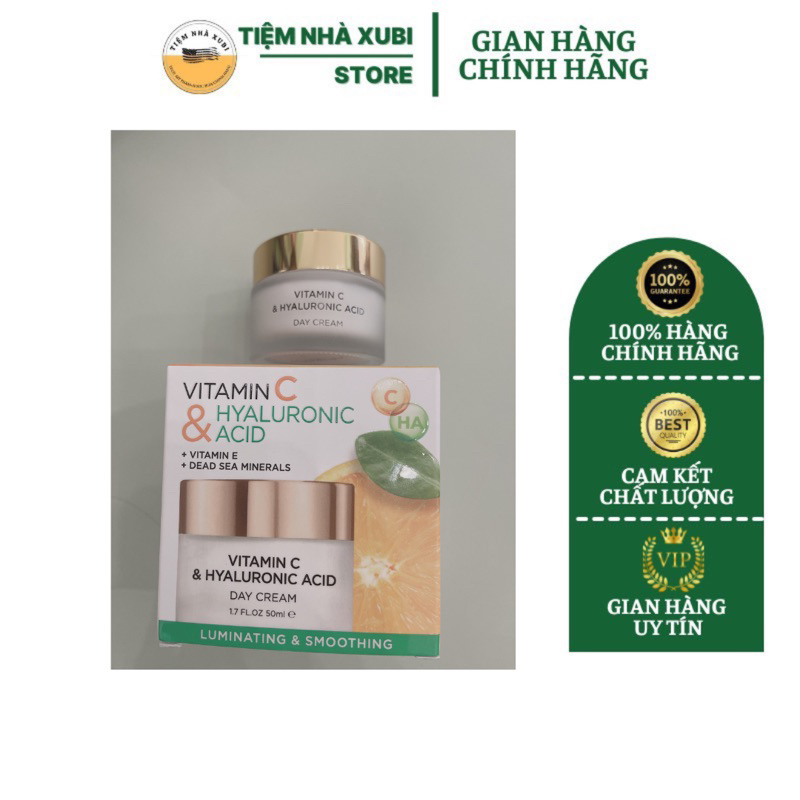 ( Pick Tại Mỹ) Kem Dưỡng Sáng Da Ban Ngày Vừa Có Vitamin C và HA Giúp Da Căng Bóng Đều Màu 50ml