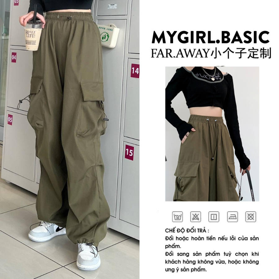 Quần Kaki Túi Hộp Nữ Chất Dày Dặn Mỏng Mát Phù Hợp Cho Mùa Hè Js028