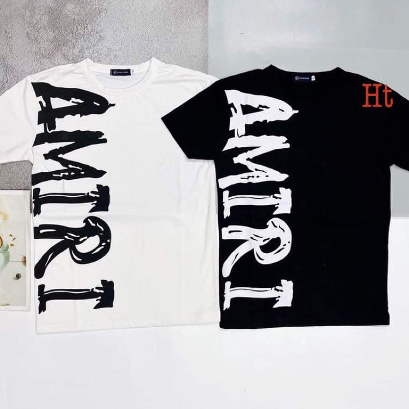 Áo phông AMI chữ dọc H2A876