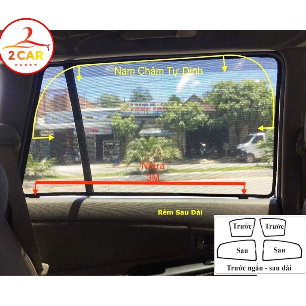 Bộ rèm chắn nắng nam châm xe Hyundai i10 Hatchback 2014-2020, 2021-2023 chống nắng hiệu quả