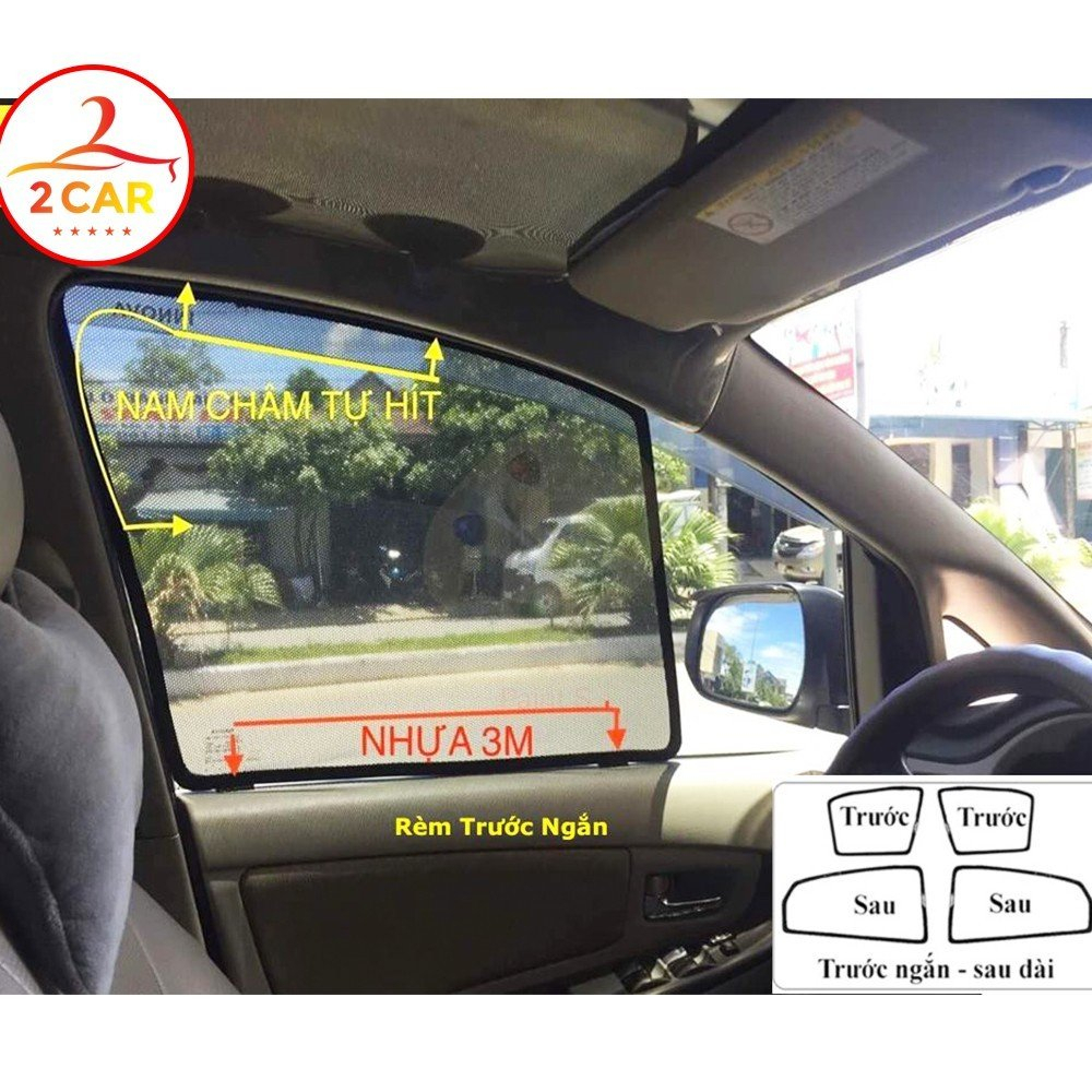 Bộ rèm chắn nắng nam châm xe Hyundai i10 Hatchback 2014-2020, 2021-2023 chống nắng hiệu quả