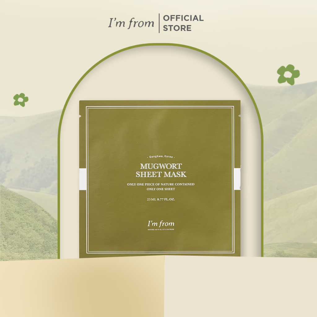 Mặt Nạ Dịu Da I'm from Mặt nạ Mugwort Sheet mask T10/2025