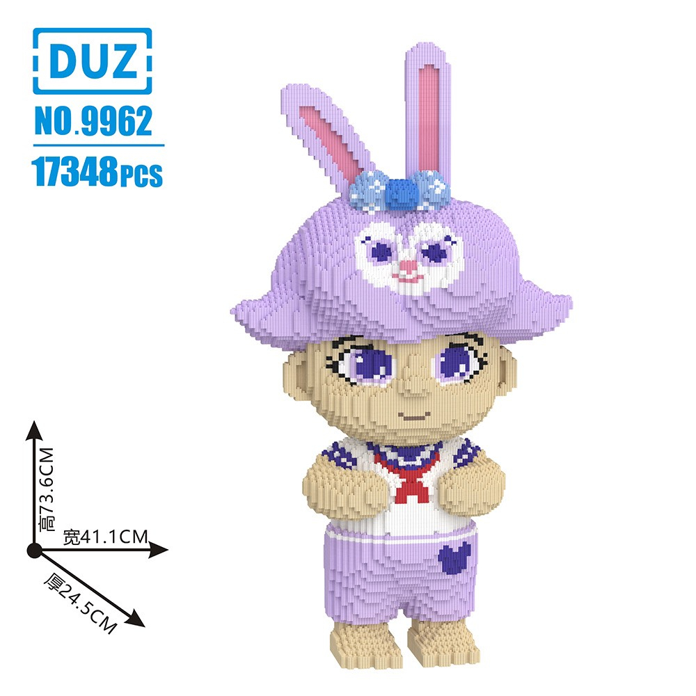 Le.go cậu bé đội mũ cáo nick và thỏ cảnh sát judy 66cm 73cm 78cm Đồ chơi xếp hình lắp ráp nanoblock nano block cho bé
