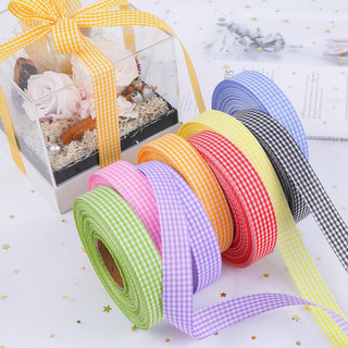 [ Lẻ mét ] Ruy băng sọc caro 2cm - 𝐓𝐫𝐚𝐧𝐠 𝐓𝐫𝐢́ 𝐁𝐚́𝐧𝐡 - 𝐁𝐨́ 𝐇𝐨𝐚