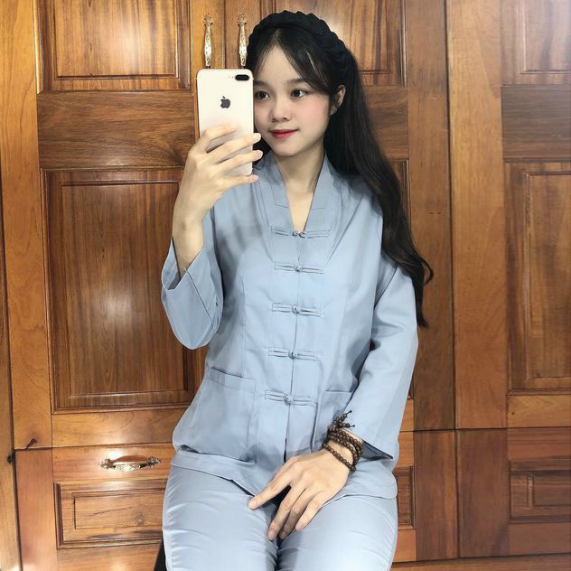 #Áo tràng, #Đồ Lam Đi Chùa #quần áo nữ #la hán kate