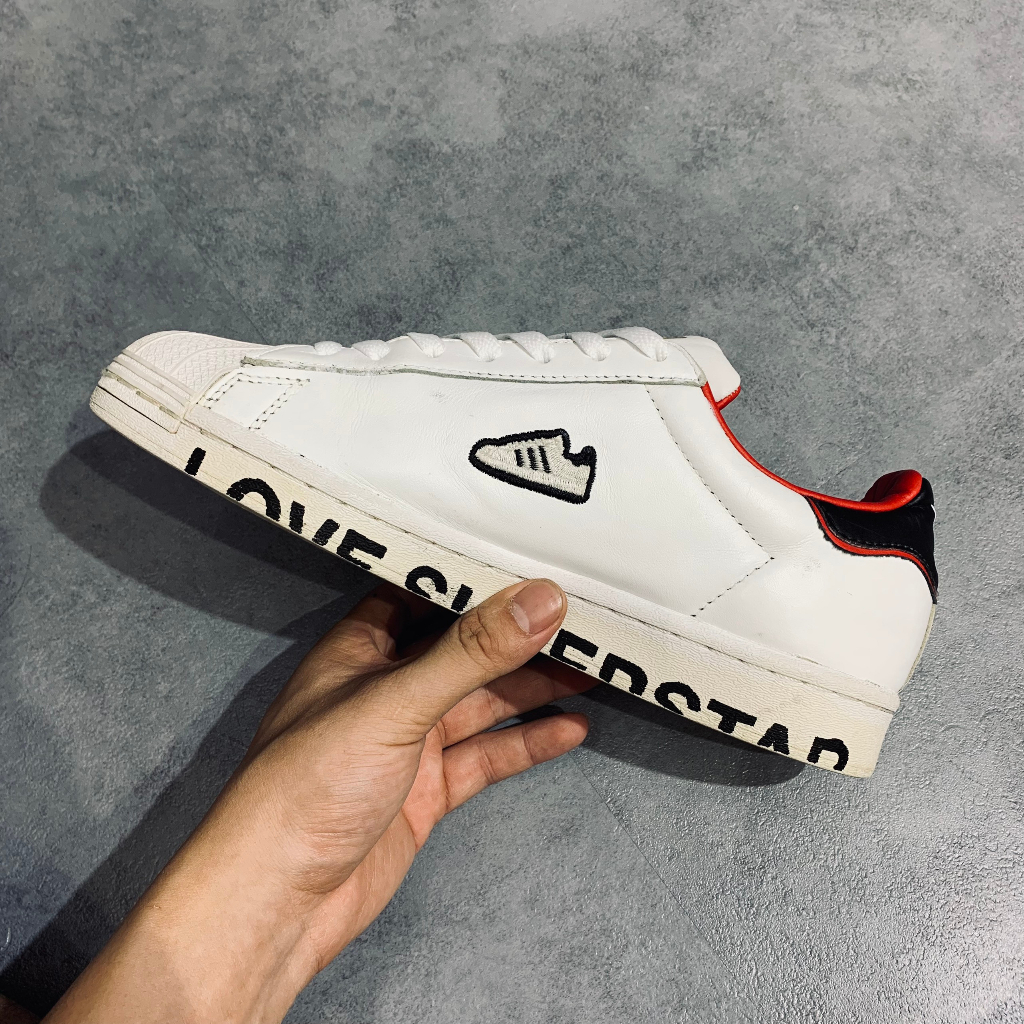 Giày 2hand adidas Superstar Valentine's Day White  FW6384 - 5993