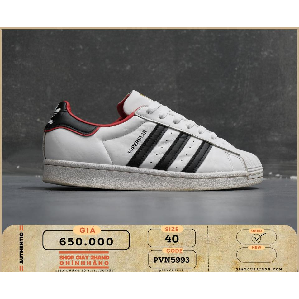 Giày 2hand adidas Superstar Valentine's Day White  FW6384 - 5993