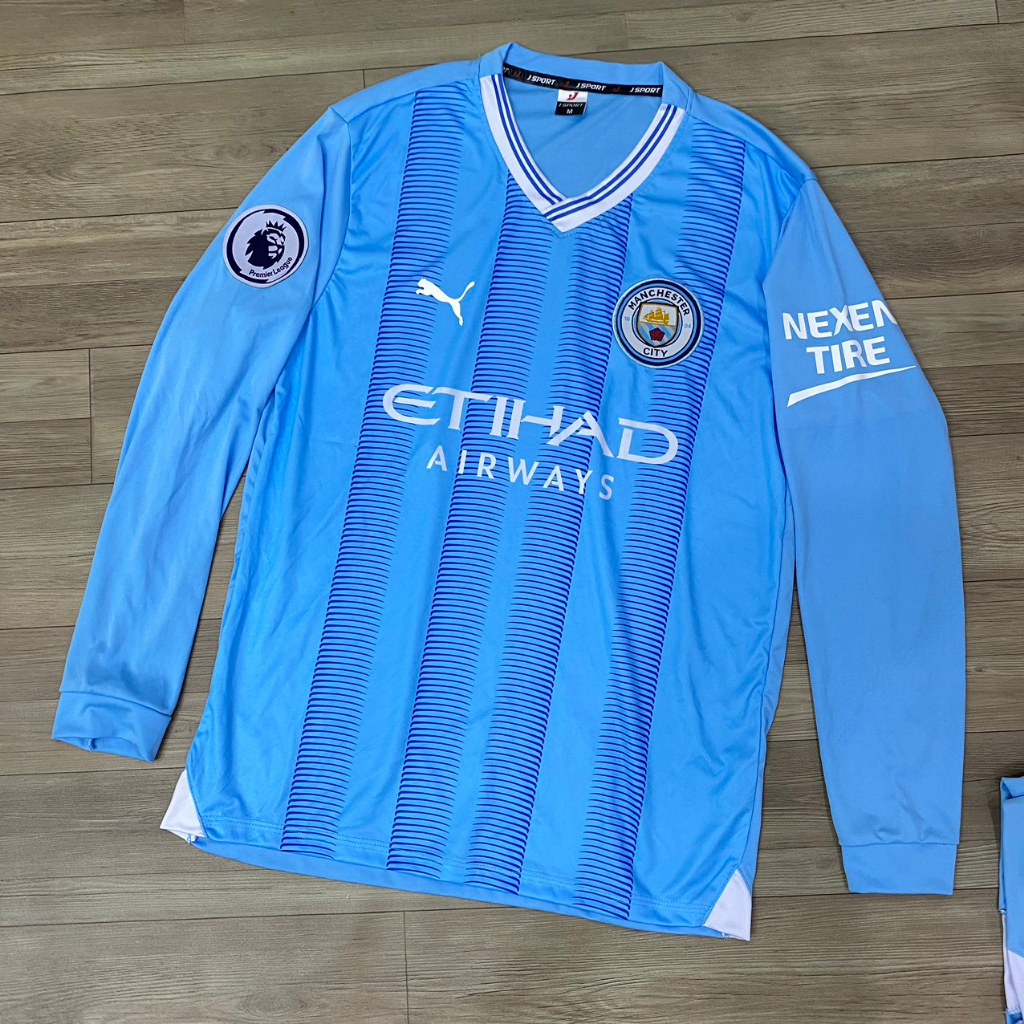 Bộ quần áo bóng đá Man City MC sân nhà DÀI TAY mới 2024 -FLG