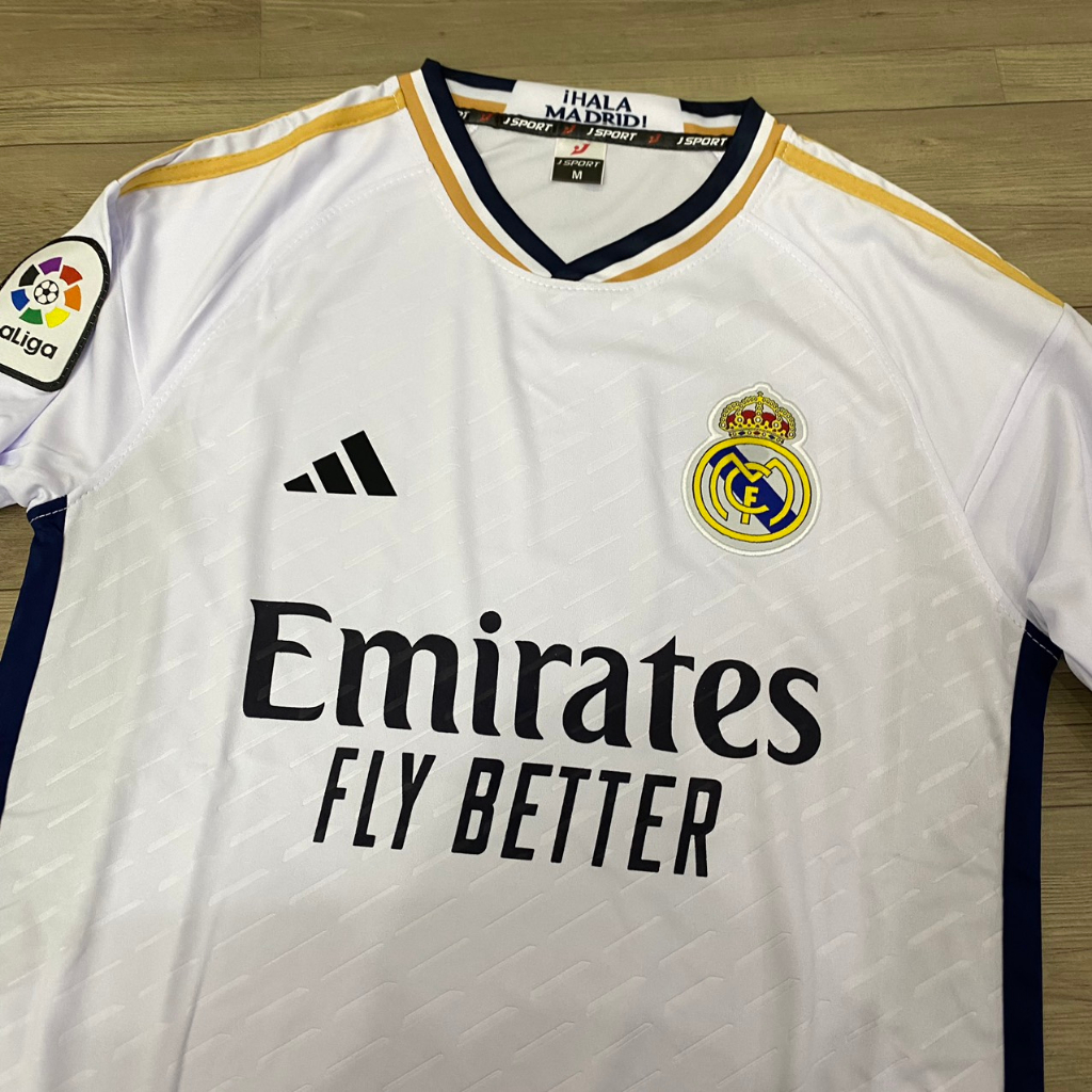 Bộ quần áo bóng đá Real trắng sân nhà 2024 DÀI TAY JP-FLG