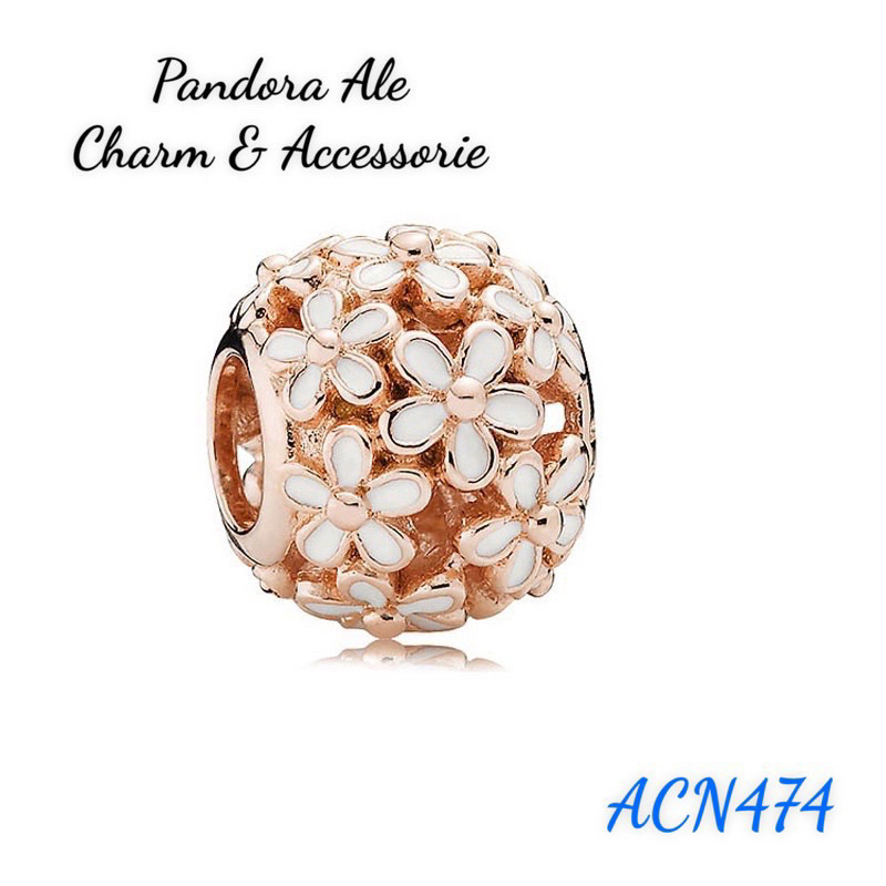 CHARM PAN ALE XỎ NGANG VÀNG HỒNG HOA ĐÀO BẠC S925 HÀNG CAO CẤP