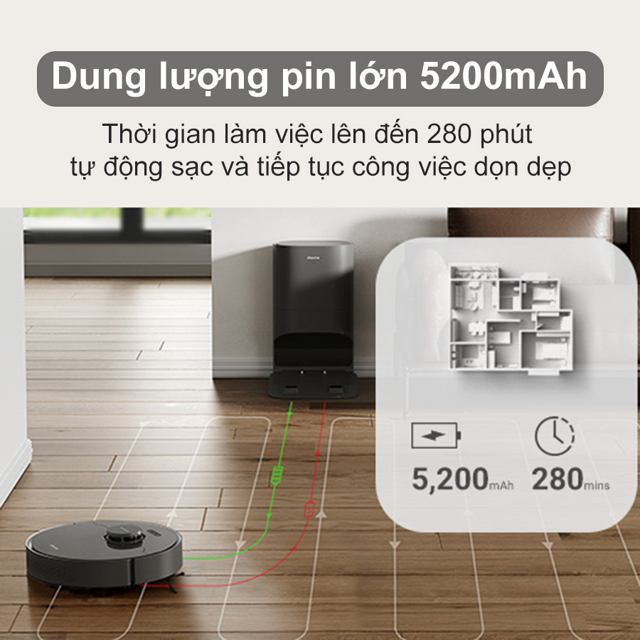 Robot Hút Bụi Lau Nhà Thông Minh Dreame D10S Plus – Hàng chính hãng - Bảo hành 12 tháng