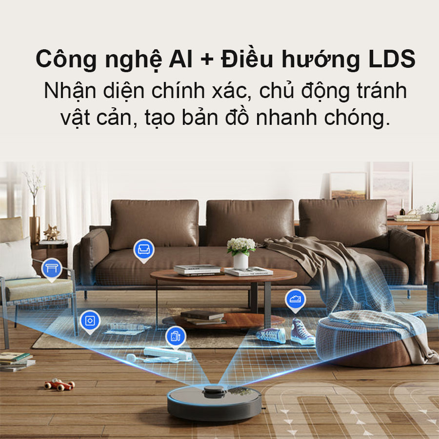 Robot Hút Bụi Lau Nhà Thông Minh Dreame D10S Plus – Hàng chính hãng - Bảo hành 12 tháng