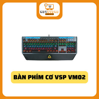 Bàn phím vsp esport gaming vm02 - mechanical keyboard vsp esport gaming vm02 có kê tay, 26 key anti ghost, 09 chếđộ led