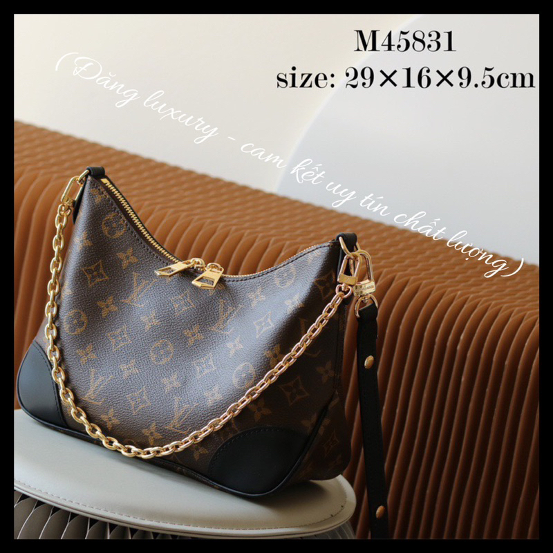 💎Túi LV BOULOGE 26cm SIEU CAP - Da bò phối da canvas nhập khẩu [Fullbox]