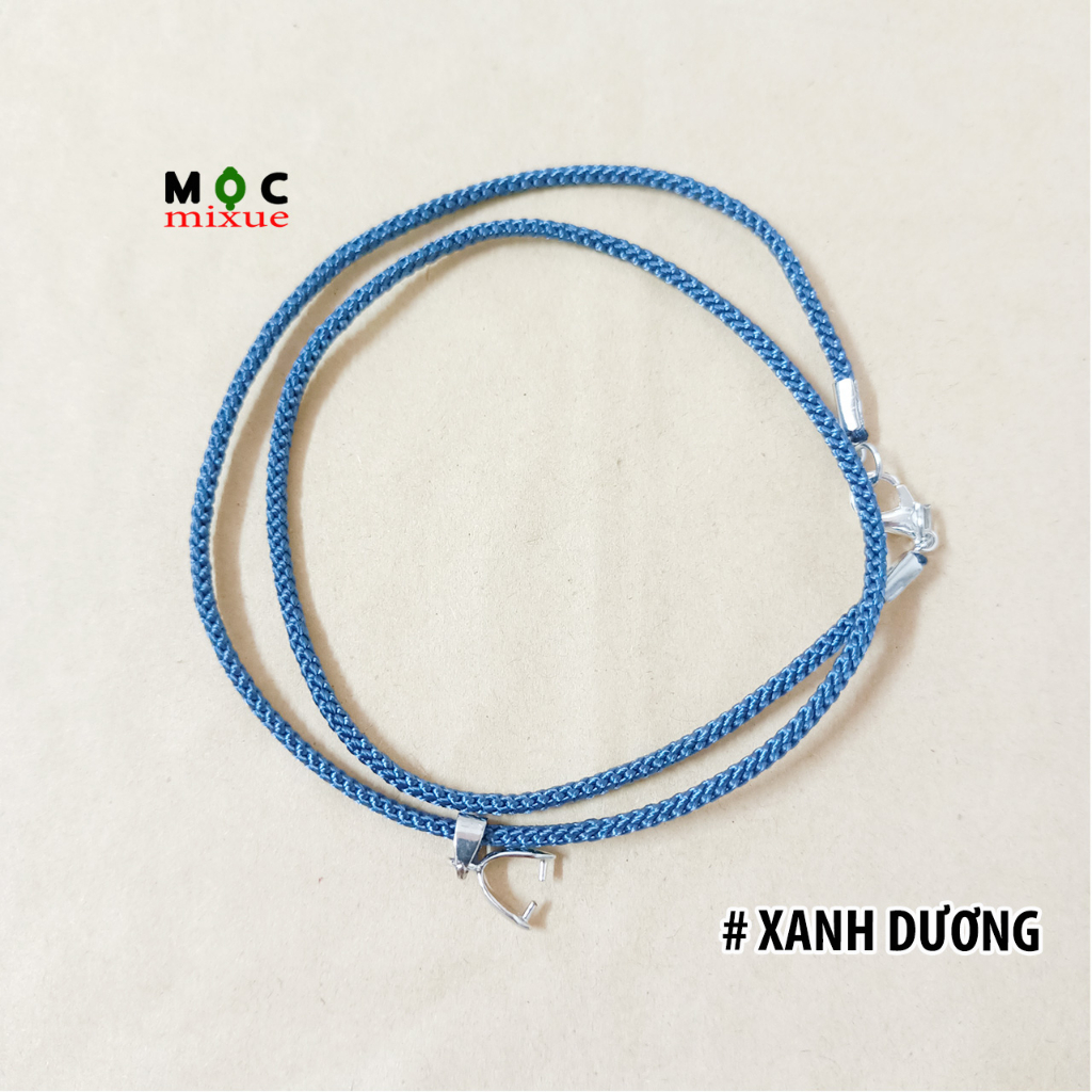 Dây đeo mặt Phật hộ mệnh Dây dù cao cấp có móc kẹp đeo mặt đá mặt trang sức Mộc mixue