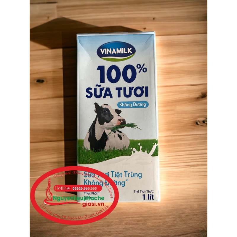 Sữa tươi vinamilk 1 lít không đường
