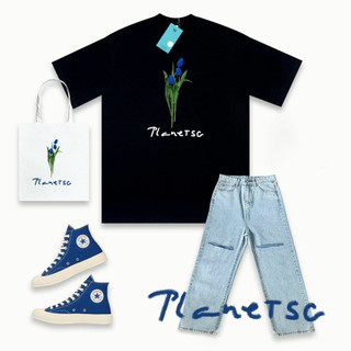 Set Áo thun + Túi TOTE tulip xanh Planet