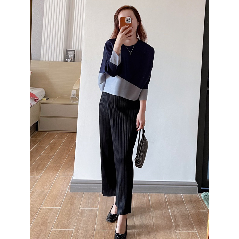 (HÀNG SẴN) Áo thun lò xo dáng croptop tay lỡ, Áo cổ tròn form ngắn trẻ trung