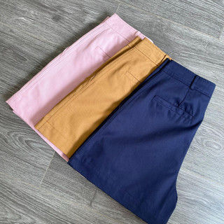 Short kaki nữ ống rộng