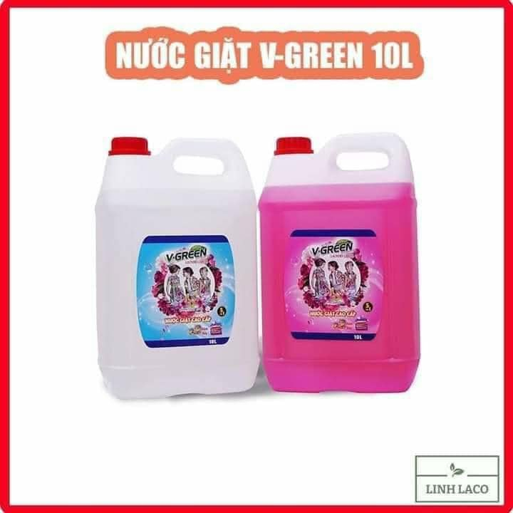 Nước giặt V-green can 10L