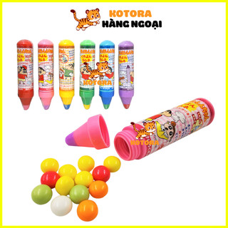 Kẹo Shin bút chì 14g Nhật Bản siêu cute cho bé, 1 đầu kẹo, 1 đầu bút chì màu
