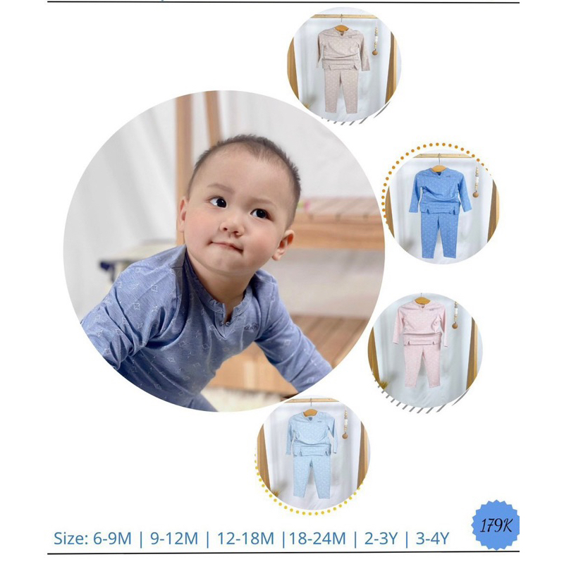 Bộ dài tay Bons99 vải sợi Modal cao cấp siêu mềm mát cho bé trai bé gái