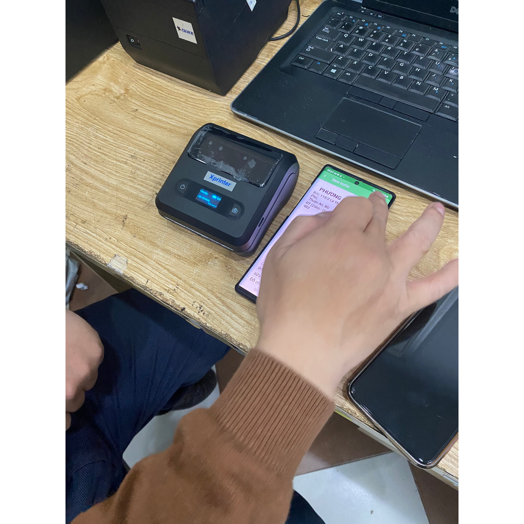 Máy in hóa đơn bill và nhãn kết nối bluetooth xprinter XP-3301B, in đơn hàng TMDT Shopee. Bản chuẩn.