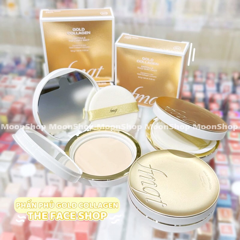 Phấn phủ Gold Collagen The Face Shop [mẫu mới 2023]