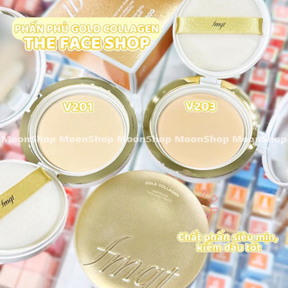 Phấn phủ Gold Collagen The Face Shop [mẫu mới 2023]