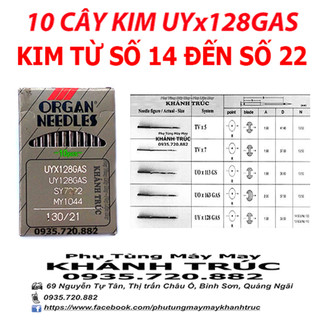 10 cây Kim UYx128GAS NHẬT máy may công nghiệp