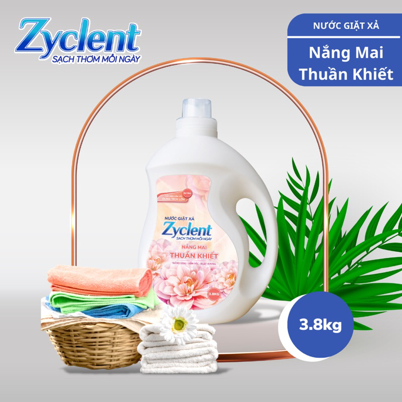 Nước giặt xả Zyclent 3.8KG