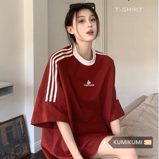 Áo thun sọc cá tính oversize (Ảnh thật)