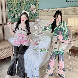 Đồ bộ Lụa Xước 5D thiết kế cao cấp mềm mịn