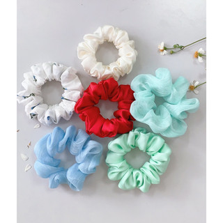 Scrunchies handmade, dây buộc tóc, cặp tóc