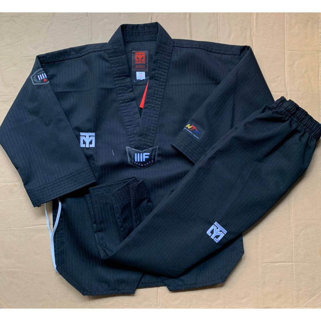 Võ phục Taekwondo Mooto full Black