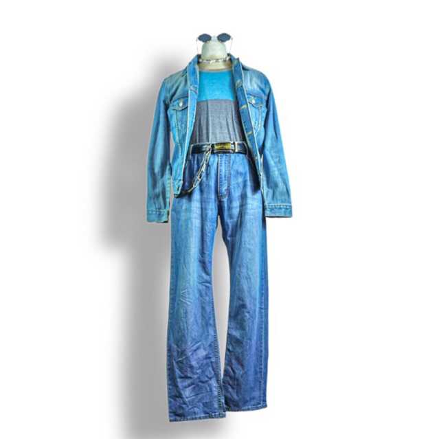 Set Nam, 2hand Set, Vintage Set, Quần Jean Nhật, Áo khoác Jean, Áo thun Mỹ, Tee