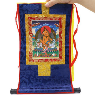 Tranh thangka Nepal Hoàng thần tài mật tông(90*65cm - size đại )