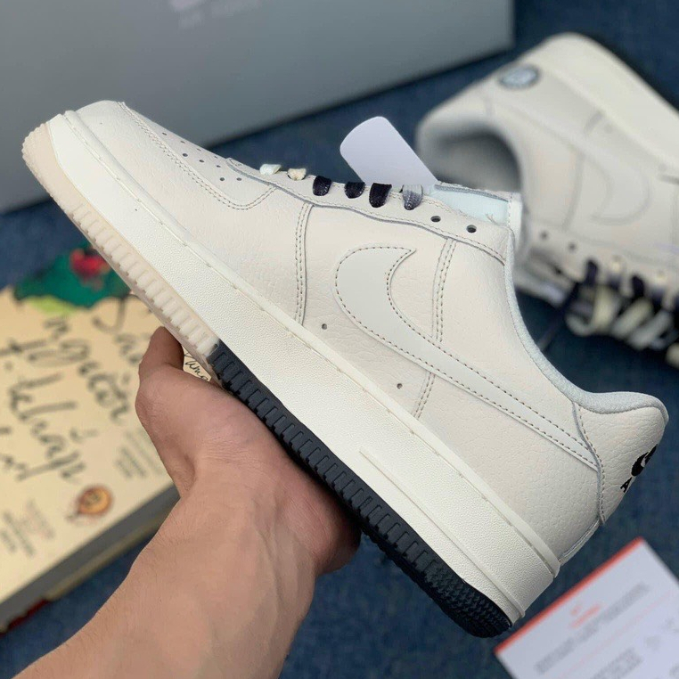 Giày _Air Force 1 Low Brook Lyn Sail Black, giày  AF1 Chữ B Màu Be Đế Âm Dương 2 Màu Cực Hot Full Size Nam Nữ